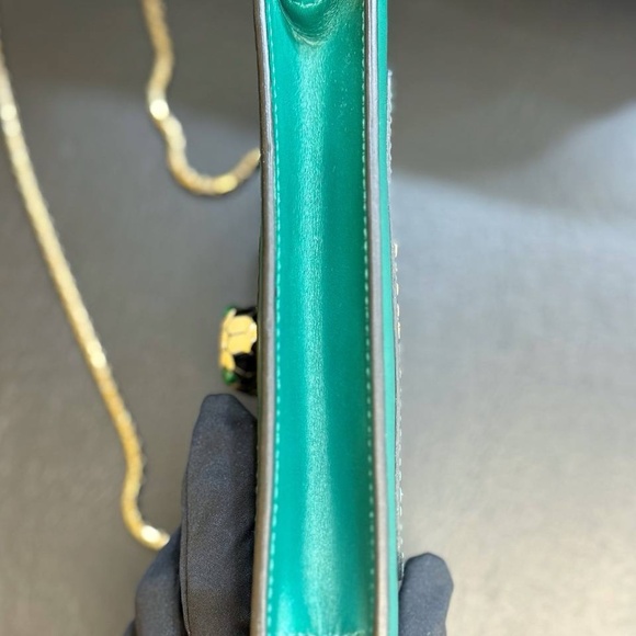 Bvlgari Serpenti Forever Square Cross-body Shoulder Bag calf Leather Emerald gre - Picture 6 of 12